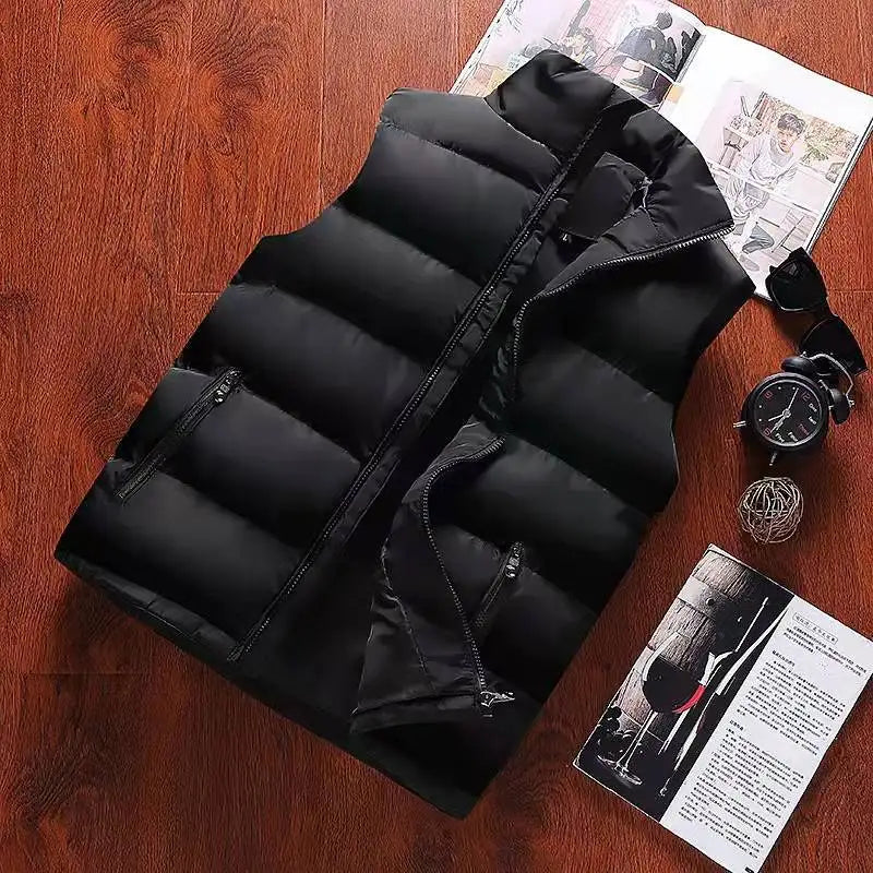 Men’s Warm Waterproof Vest Jacket – Winter Sleeveless Waistcoat